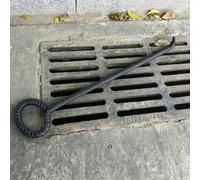 NMKSYX Crochet Leve Plaque Outil Robuste De Levage De Grilles D'évacuation avec Poignée Ronde
