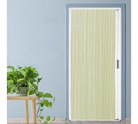 NMKSYX Porte accordéon Porte Accordéon Personnalisable Pliable Interne, Design Nid d'abeille - Porte De Séparation Pliante Thermo-Isolante pour Cuisine/Balcon/Placard(Yellow,75x180cm)