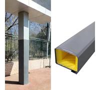 NMKSYX Rembourrage De Poteau De Basket-Ball Résistant Aux Intempéries, Coussinets De Protection pour Poteau De sous-Sol/Garage, Protecteur De Poteau Carré(H-7ft/2.1m,3x3in/8x8cm)