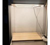 NMKSYX Vitrine Acrylique 10x10x15 30x30x30 60x60x40 Boîtes Acryliques Claires Auto-Assemblage, Belle Vitrine Acrylique avec Lumières, Boîte D’Affichage pour Artefacts/Souvenirs(6x6x6in/15x15x15cm)