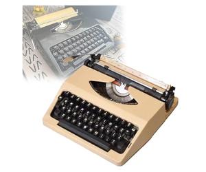 NMLLTB Machine à écrire Manuelle, Style rétro Traditionnel, Machine à écrire mécanique Anglaise, Portable for écrire des Notes et des Lettres, Travail créatif