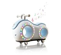 NMM Porteur musical à LED avec lumière et son - Véhicule à partir de 10 mois - S'illumine et joue de la musique pendant la conduite - Idéal comme jouet d'intérieur pour bébé et aide à l'apprentissage