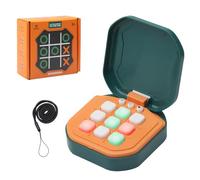 NMM Tic Tac Toe AI-Smart Console de jeu électronique portable | 9 modes | Jeux de voyage | Mini Tik Tak Toe | Jeux de société intelligents pour enfants et adultes | Idée cadeau (vert)