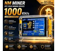 NMMiner NerdMiner V2, mineur BTC de 2,8 pouces, NM-CYD, pour le minage solo de Bitcoin, machine de minage de cryptomonnaies, 350kh/s ou 1000kh/s NM 1000K
