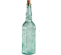 NMNMNM Huileur en Verre Vert émeraude Huile d'olive Sauce soja Bouteille de vinaigre Bouteille en liège Bouteille d'épices de Cuisine Maison (Taille : L) (Taille : S) (XL)