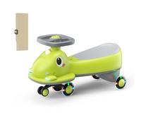 nmoiww Onogal - Voiture oscillante 2 en 1,2 vitesses, anti-renversement, roues clignotantes, fonction musique, pour enfants à partir de 3 ans, 50 kg Vert clair