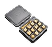 NMQUETYAN Pierres à Whisky réutilisables, glaçons en Acier Inoxydable, congélation Rapide, Refroidisseur de vin, granulés métalliques qualité Alimentaire, bière, Accessoires Bar(Poker 12pc Gold)
