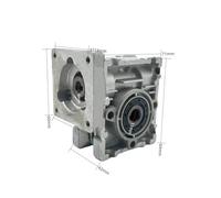 NMRV025 worm gear reducer RV25 with square flange for NEMA 23 stepper electronic starter or round flange CZAOINCU(80-80 round flange,1 to 60)