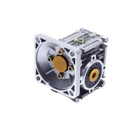 NMRV030 Réducteur de boîte de vitesses à vis sans fin 5 6 10 25 30 45 entrée 8 mm pour moteur NEMA23 (rapport 10, sortie 14 touches 5_6,35 mm)