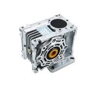 NMRV040 rv040 86mm Worm gear reducer Reduction ratio 5:1 to 100:1 input 14mm shaft for nema 24 34 80mm 90mm stepper electronic starter IINKUEYK(Ratio5,80X80)