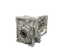 NMRV40 Speed reducer worm DC electronic starter gearbox RV040 18mm output 5:1-100:1 Worm Gearbox Speed Reducer CZAOINCU(5 to 1)