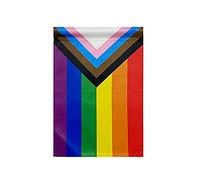 NMSL Drapeau De Jardin Arc-en-Ciel, Fierté Gay Rainbow Drapeau Bannière Vertical Garden Double Face Drapeau Drapeau LGBT Community Predition Drapeau Décoration D'extérieur Intérieur, 12.5 18 Pouces