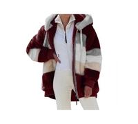 NMSLCNM Veste Polaire Femme Chaude Sweats Manteau à Capuche Zippé Blousons Hooded Coat Manche Longue Cardigan Casual Veste Teddy-Polaire à Capuche D'hiver Femme Grande Taille