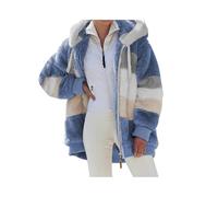 NMSLCNM Veste Polaire Femme Chaude Sweats Manteau à Capuche Zippé Blousons Hooded Coat Manche Longue Cardigan Casual Veste Teddy-Polaire à Capuche D'hiver Femme Grande Taille
