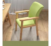 NMVAWIPT Chaise De Bureau avec Dossier Incurvé, Chaise D'étude Accoudoirs, Rembourrée for Chambre, Salon, Cuisine(Grass Green)