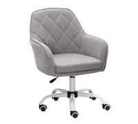 NMVAWIPT Chaise De Bureau Pivotante avec Soutien Lombaire, Hauteur Réglable, Dossier en Maille Respirante, Idéale for Le Travail, Les Études Et Les Jeux Vidéo.(Gray)