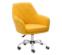 NMVAWIPT Chaise De Bureau Pivotante avec Soutien Lombaire, Hauteur Réglable, Dossier en Maille Respirante, Idéale for Le Travail, Les Études Et Les Jeux Vidéo.(Yellow)