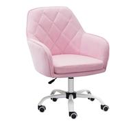 NMVAWIPT Chaise De Bureau Pivotante avec Soutien Lombaire, Hauteur Réglable, Dossier en Maille Respirante, Idéale for Le Travail, Les Études Et Les Jeux Vidéo.(Pink)