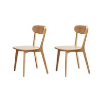 NMVAWIPT Chaises De Salle À Manger en Chêne Massif - Chaise Cuisine Pratique(Natural,2)