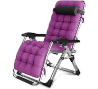 NMVAWIPT Chaises Longues De Plage Zero Gravity, Chaise Longue Pliante, Légère Et Durable, Pieds Carrés en Acier(Purple)