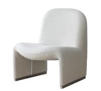 NMVAWIPT Fauteuil D'appoint Surdimensionné en Pure Laine, Fauteuil Lounge Rembourré avec Pieds Acier Inoxydable, Canapé De Lecture Une Place(H)