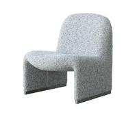 NMVAWIPT Fauteuil D'appoint Surdimensionné en Pure Laine, Fauteuil Lounge Rembourré avec Pieds Acier Inoxydable, Canapé De Lecture Une Place(A)