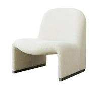 NMVAWIPT Fauteuil D'appoint Surdimensionné en Pure Laine, Fauteuil Lounge Rembourré avec Pieds Acier Inoxydable, Canapé De Lecture Une Place(I)