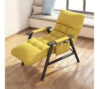 NMVAWIPT Fauteuil De Bureau Inclinable for Petits Espaces, Fauteuil Ergonomique Moderne avec Dossier Réglable Et Poche Latérale(Yellow)