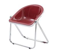 NMVAWIPT Lot De 2 Tabourets Pliants en Acrylique, Chaises D'appoint Modernes Et Pliables avec Dossier, for Salon, Salle Bain, Bureau - Aucun Assemblage Requis(Color 5)