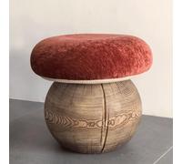 NMVAWIPT Petit Tabouret Bas, Guéridon D'entrée, Table Basse, Commode, for Salon, Chambre, Bureau(Red)