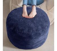 NMVAWIPT Pouf De Rangement en Velours Côtelé - Repose-Pieds Rond Moelleux 50 Cm avec Rembourrage Mousse À Mémoire Forme, Motif Écossais Vert for Le Salon(Color 11,26 inch)