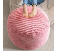 NMVAWIPT Pouf De Rangement en Velours Côtelé - Repose-Pieds Rond Moelleux 50 Cm avec Rembourrage Mousse À Mémoire Forme, Motif Écossais Vert for Le Salon(Color 4,26 inch)
