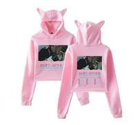 NMYTYUD Jame Arthur The Pisces World Tour 2025 26 Sweats à Capuche, Sweatshirts Streetwear Imprimés Manches Longues Mode Femme Homme Fashion,Rose,3XL