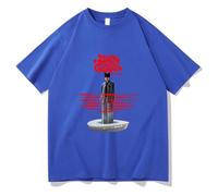 NMYTYUD Nina Chuba Arena Tour 2025 T-Shirt, Manches Courtes Col Ras du Cou Style Urbain Décontracté Unisexe à Porter Au Quotidien Style Smart Cool,Bleu,L