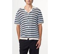 NN.07 Henry Knit Navy Stripe Taille: L | Casual chemises Outlet | Homme | Bleu