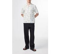 NN.07 Ole Ss Shirt 5210 Ecru Print Taille: XL | Casual chemises Outlet | Homme | Marron