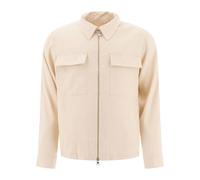 NN.07 surchemise homme beige viscose lin coupe regular - S