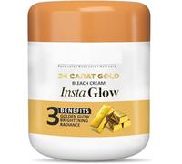 NN 24 Carat Gold Bleach Cream for face and Body Golden Glow, Reduces Blemishes, de tan and Reduce Pigmentation, for Glowing Skin Beautiful Skin for Men and Women, 400g