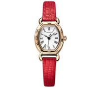 NN BEN NEVIS Montre pour femme avec bracelet en cuir litchi élégant - Montre analogique créative - Cadeau d'anniversaire ou de mariage pour femme/fille, 03-Rose Rouge, montre femme