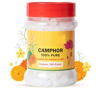 NN Camphor Tablet 100g Jar - Pack of 1 | 100% Pure | for Puja, Festivals & Other Religious Ritual | No Dangerous Chemicals | Leaves No Residue Or Ash