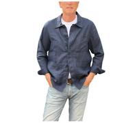Nn07 - Olav 1454 Overshirt - Homme - Vestes - Bleu - Taille: L