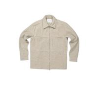 Nn07 - Veste zippée en laine mérinos douce - Homme - Vestes - Beige - Taille: S