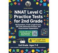 NNAT Level C Practice Tests for 2nd Grade: 192 Questions, 4 Full-Length Exams, QR Code Interactive Practice, and Visual Answer Explanations