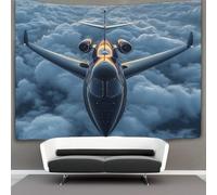 NNAWFJXG Avion 3D Effet Tapisserie DécoSourision Murale Tapisserie Murales DécoSourision Murale En Tissu Pour Chambre Salon Serviette De Plage Tapisseries 70cmx100cm