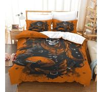 NNAWFJXG Rugby 3 Pièces Housse De Couette De Sports Housses De Couettes 3D Print Taie d'oreiller Microfibre Parure De Lit avec Fermeture Éclai pour Adultes Et Enfants Single（140x200cm）