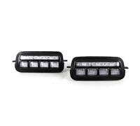 NNBINK Clignotants de Latéral Compatible avec LADA pour NIVA 2016 2017 2018 2019 Feu Diurne DRL 12 V Lampe Antibrouillard De Voiture Étanche Lumière Blanche du Jour Ambre Clignotant