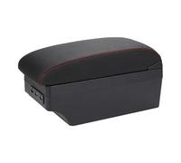 NNBINK Compatible avec Nissan pour Micra K14 Voiture Double Couche Repose-Bras Console Centrale Boîte De Rangement Accoudoir Plateau Organisateur Boîte de Rangement(color1)