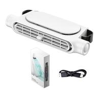 NNBWLMAEE 2025 New Car Seat Fan USB Plug-In, Car Interior Rear Pillow Car Fan, Headrest Auto Cooler, Rechargeable 3-Speed Adjustable, for Hot Weather Vehicles Long Journeys Truck (White,1pc)