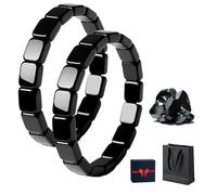 NNBWLMAEE 2026 New Bracelet, Hematite Bracelet for Men, Natural Hematite Stone Beaded Balance Jewelry, Comfortable Wear, Restore Confidence Your Edge, Gift for Dad, Husband, Boyfriend (2pcs)