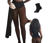 NNBWLMAEE 2026 New Magic Bare-Leg Look Fleece Lined Tights for Women, Plus Size Velvet Tan Leggings, Sheer Look Thermal Shaping Tights, Women Thick Snatch Waist Stay Warm (Bronze,M/L (130-185LB))